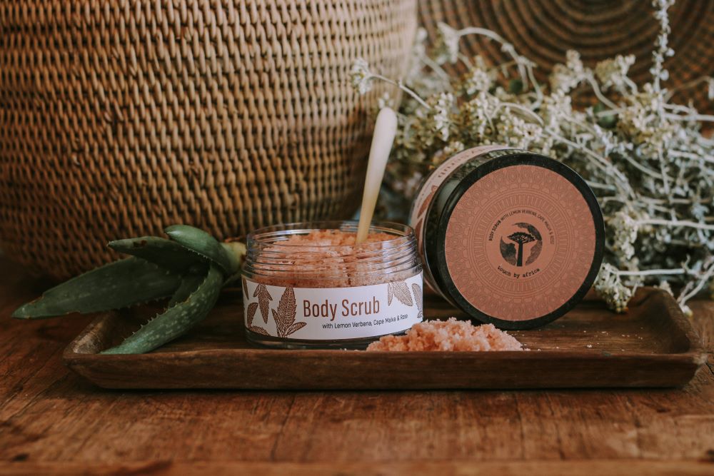 Body Scrub with Cape Malva, Rose and Lemon Verbena