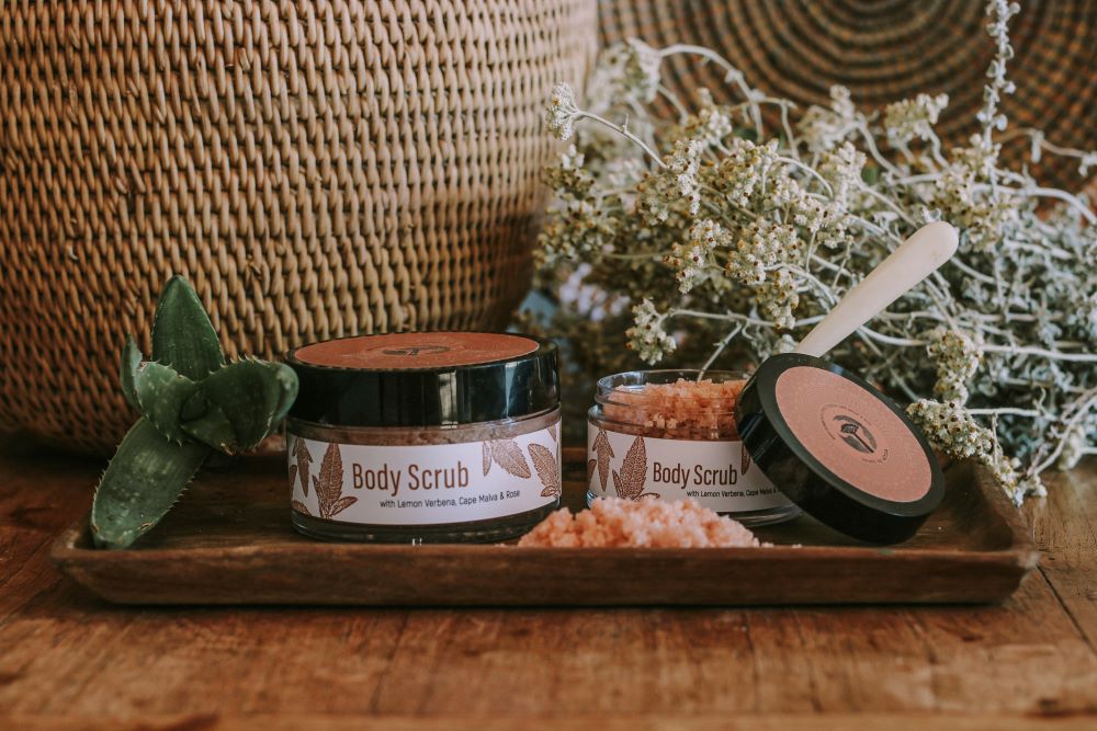 Body Scrub with Cape Malva, Rose and Lemon Verbena